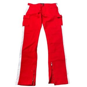 Kayden K Red Denim Skinny Slim Men Fashion Jeans 34x NWT